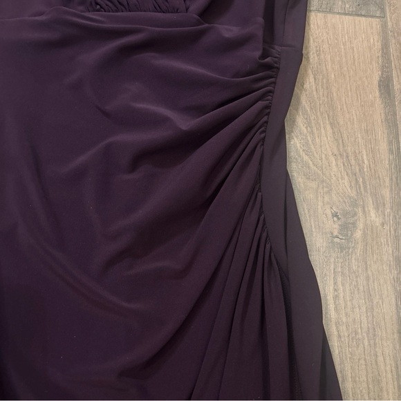 Polo by Ralph Lauren Black Ruched Sheath Midi Dress - Picture 2 of 6